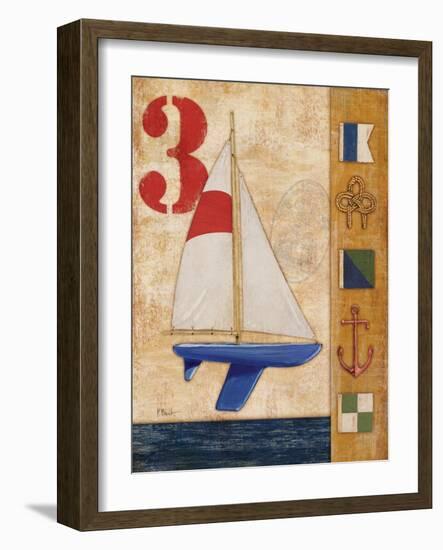 Model Yacht Collage II-Paul Brent-Framed Art Print