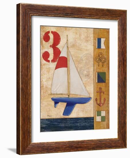 Model Yacht Collage II-Paul Brent-Framed Art Print