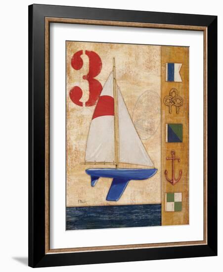 Model Yacht Collage II-Paul Brent-Framed Art Print