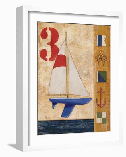 Model Yacht Collage II-Paul Brent-Framed Art Print