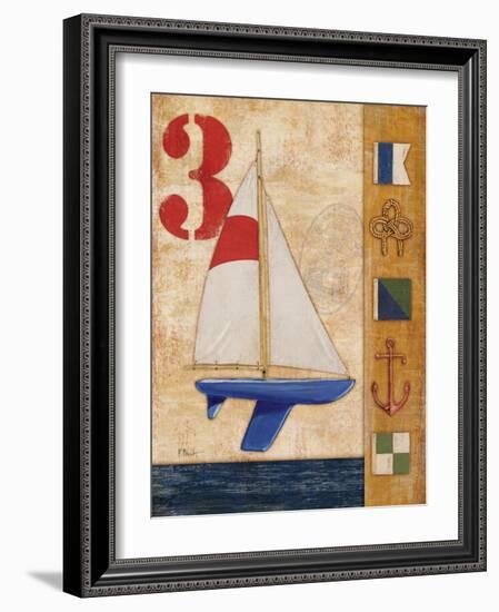 Model Yacht Collage II-Paul Brent-Framed Art Print