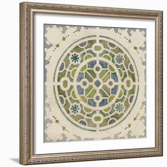 Modèle de parterre de jardin circulaire-null-Framed Giclee Print