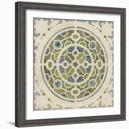 Modèle de parterre de jardin circulaire-null-Framed Giclee Print