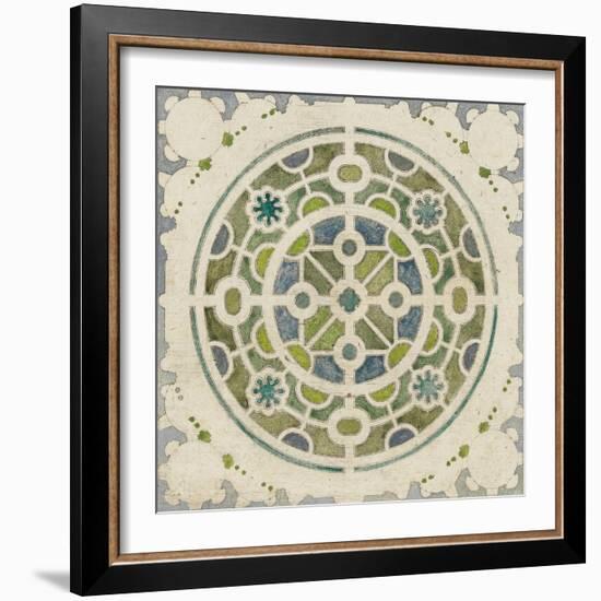 Modèle de parterre de jardin circulaire-null-Framed Giclee Print