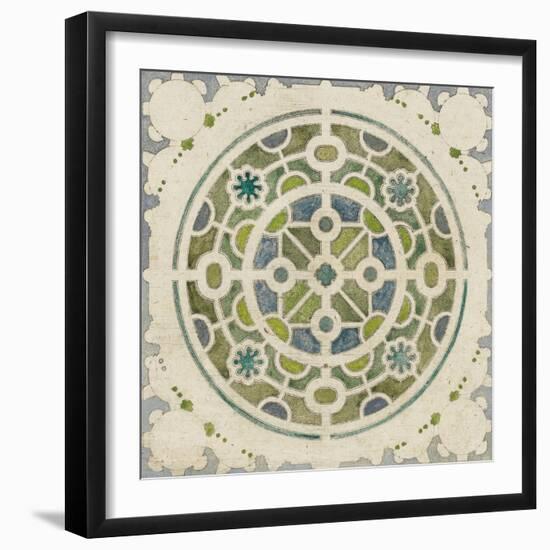 Modèle de parterre de jardin circulaire-null-Framed Giclee Print