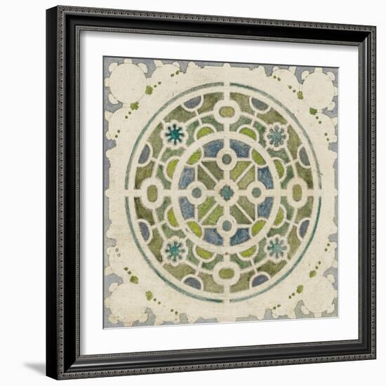 Modèle de parterre de jardin circulaire-null-Framed Giclee Print