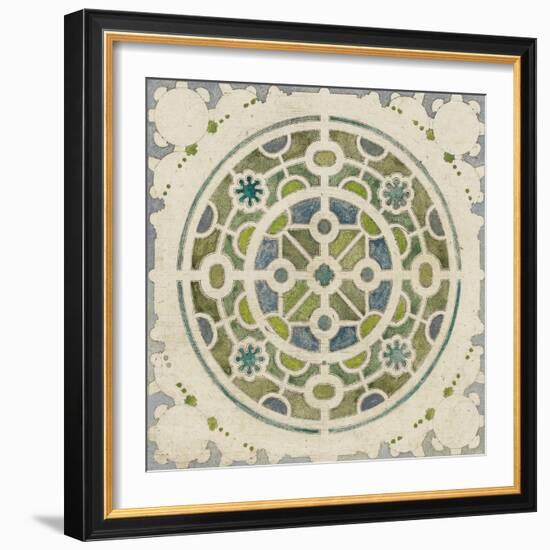 Modèle de parterre de jardin circulaire-null-Framed Giclee Print