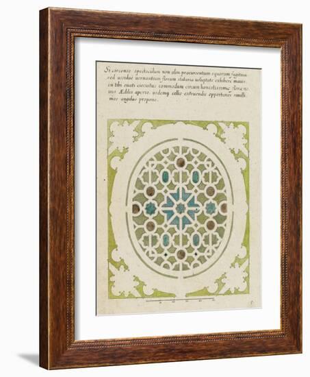 Modèle de parterre de jardin oval-null-Framed Giclee Print