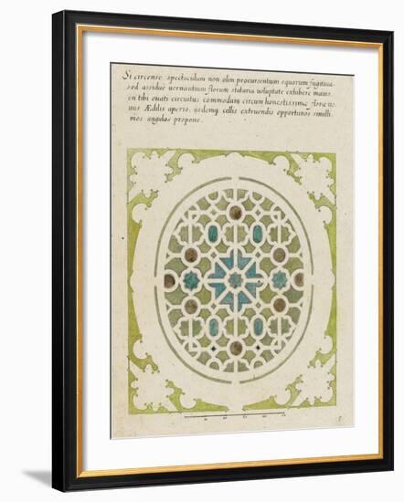 Modèle de parterre de jardin oval-null-Framed Giclee Print