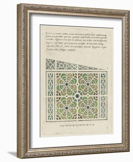 Modèle de parterre de jardin-null-Framed Giclee Print