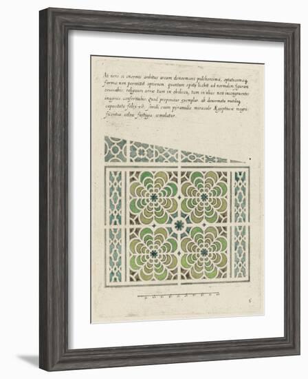 Modèle de parterre de jardin-null-Framed Giclee Print