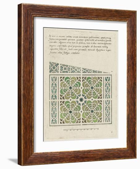 Modèle de parterre de jardin-null-Framed Giclee Print