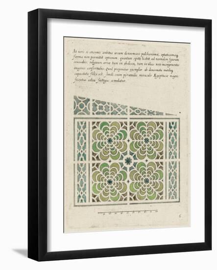 Modèle de parterre de jardin-null-Framed Giclee Print