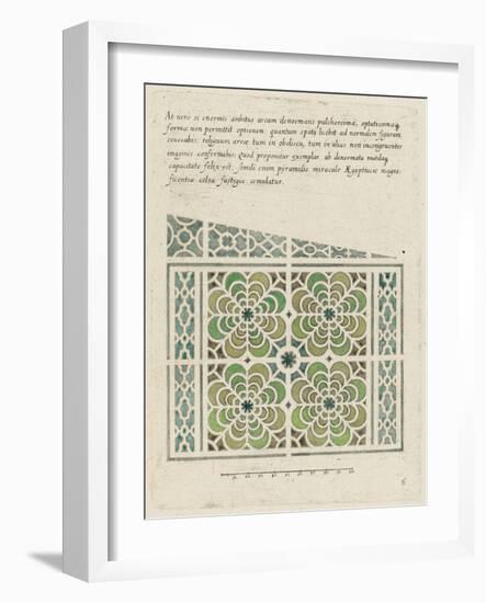 Modèle de parterre de jardin-null-Framed Giclee Print