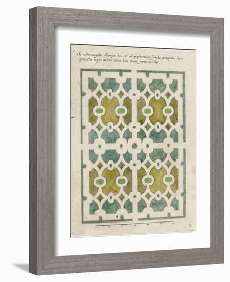 Modèle de parterre de jardin-null-Framed Giclee Print