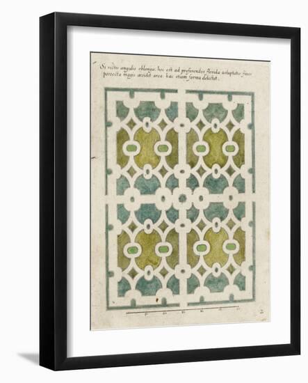 Modèle de parterre de jardin-null-Framed Giclee Print