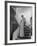 Modeling a Custom Made Evening Gown-Nina Leen-Framed Photographic Print