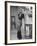 Modeling a Custom Made Evening Gown-Nina Leen-Framed Photographic Print