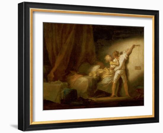 Modello Version of le Verrou-Jean-Honoré Fragonard-Framed Giclee Print