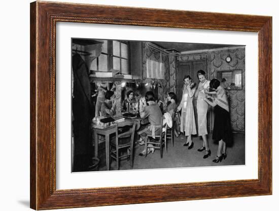 Models at a Great Dressmakers, Paris, 1931-Ernest Flammarion-Framed Giclee Print