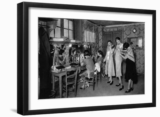 Models at a Great Dressmakers, Paris, 1931-Ernest Flammarion-Framed Giclee Print