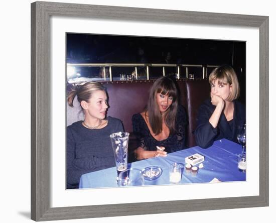 Models Kate Moss, Naomi Campbell and Linda Evangelista-David Mcgough-Framed Premium Photographic Print