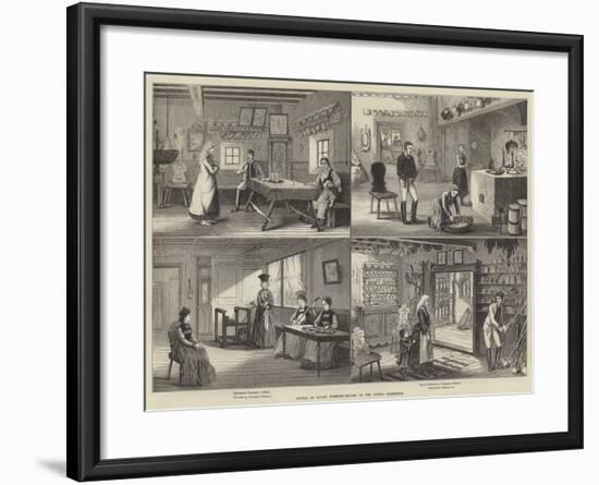 Models of Rustic Dwelling-Houses at the Vienna Exhibition-null-Framed Giclee Print