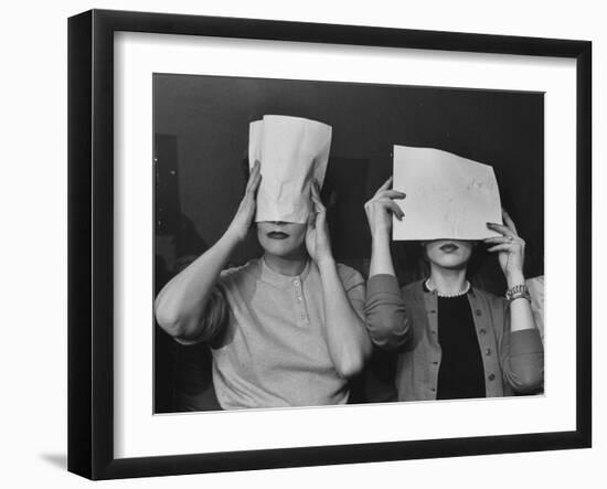 Models Training for TV-Peter Stackpole-Framed Photographic Print