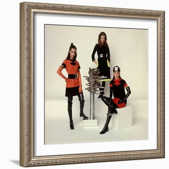 Models Wearing Fashions Designed by Pierre Cardin-Bill Ray-Framed Photographic Print