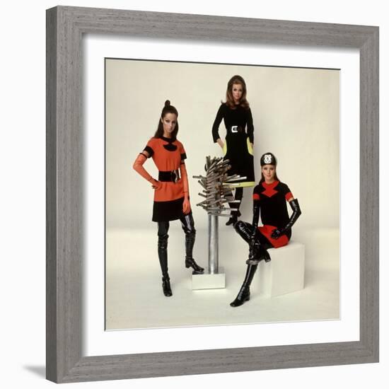 Models Wearing Fashions Designed by Pierre Cardin-Bill Ray-Framed Photographic Print