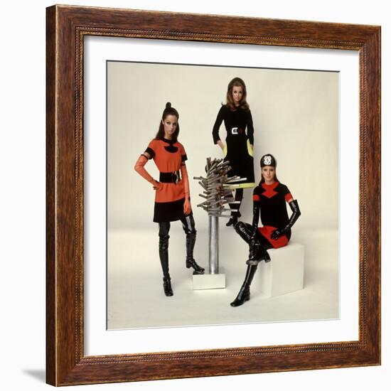 Models Wearing Fashions Designed by Pierre Cardin-Bill Ray-Framed Photographic Print