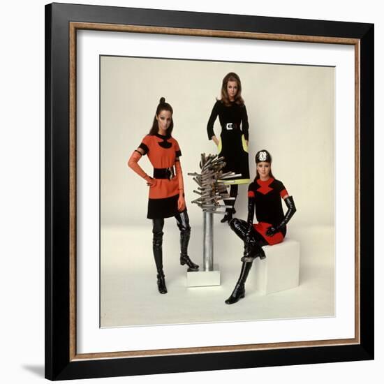 Models Wearing Fashions Designed by Pierre Cardin-Bill Ray-Framed Photographic Print