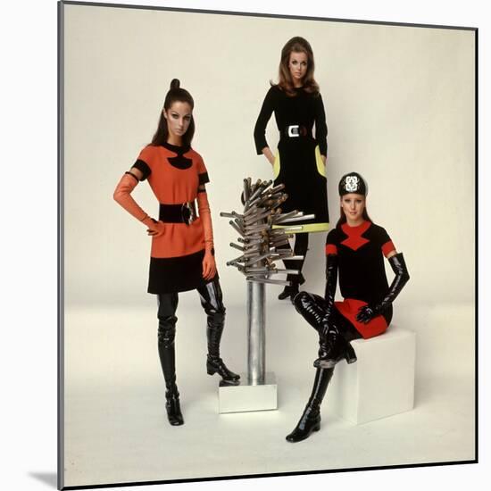 Models Wearing Fashions Designed by Pierre Cardin-Bill Ray-Mounted Photographic Print