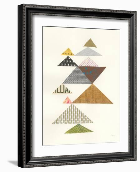 Modern Abstract Triangles II-Courtney Prahl-Framed Art Print