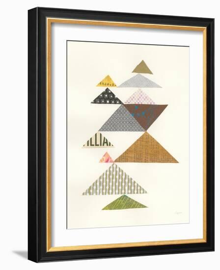 Modern Abstract Triangles II-Courtney Prahl-Framed Art Print