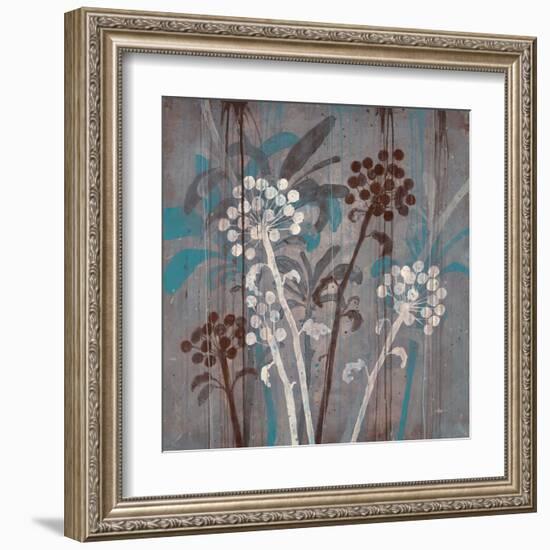 Modern Aqua Floral 2-Filippo Ioco-Framed Art Print