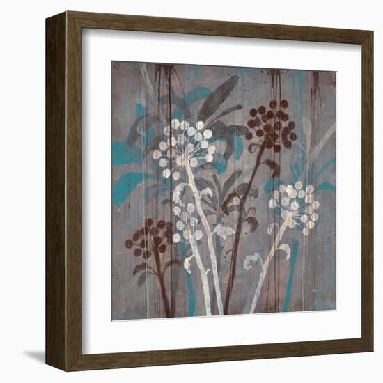 Modern Aqua Floral 2-Filippo Ioco-Framed Art Print