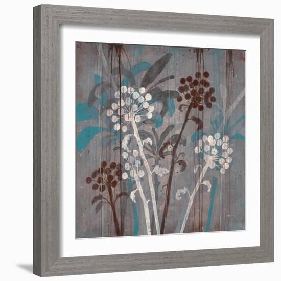 Modern Aqua Floral 2-Filippo Ioco-Framed Art Print