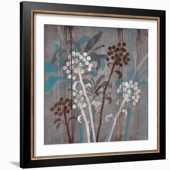 Modern Aqua Floral 2-Filippo Ioco-Framed Art Print