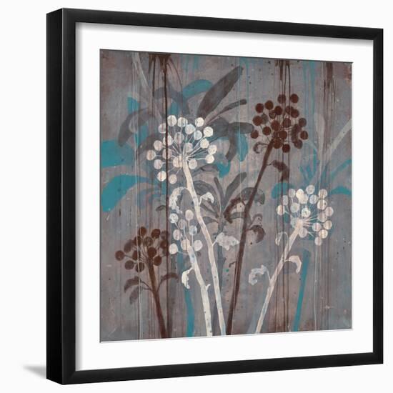 Modern Aqua Floral 2-Filippo Ioco-Framed Art Print