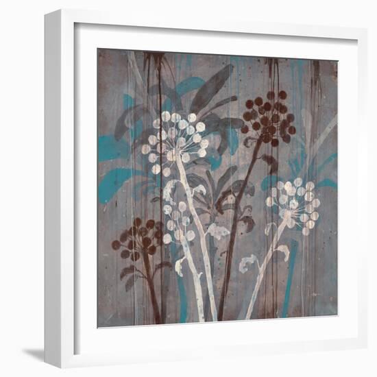 Modern Aqua Floral 2-Filippo Ioco-Framed Art Print