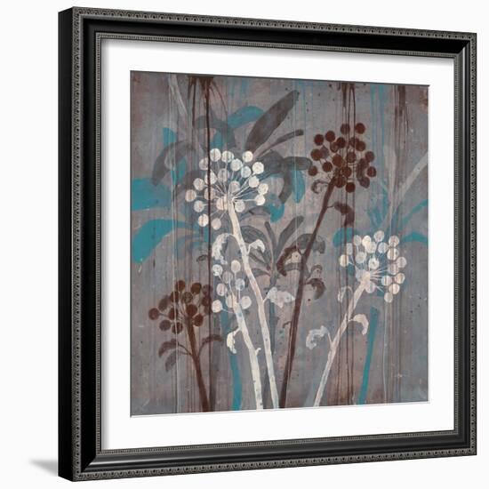 Modern Aqua Floral 2-Filippo Ioco-Framed Art Print