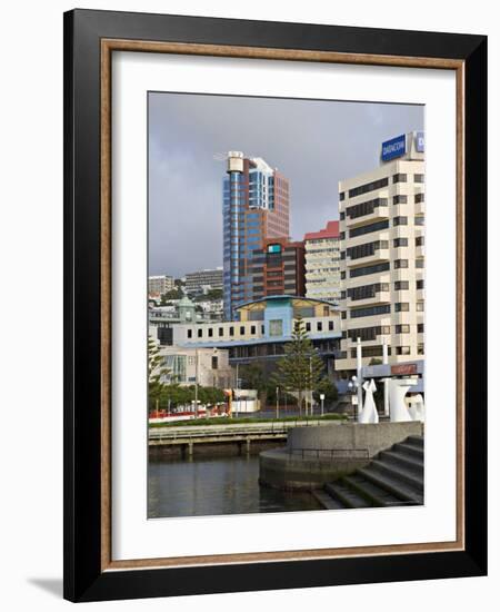 Modern Architecture Around the Civic Square, Wellington, North Island, New Zealand-Don Smith-Framed Photographic Print