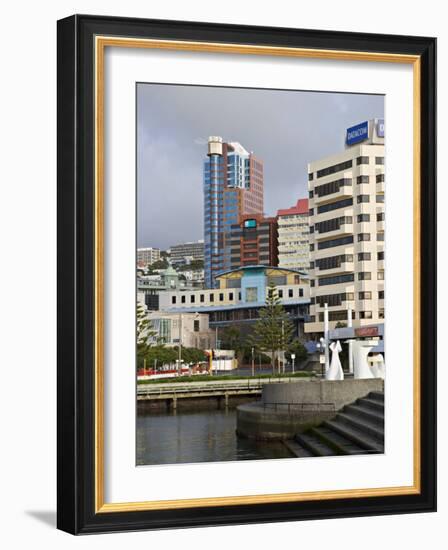 Modern Architecture Around the Civic Square, Wellington, North Island, New Zealand-Don Smith-Framed Photographic Print