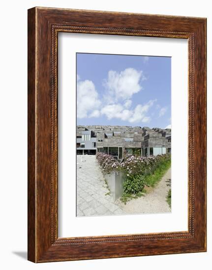 Modern Architecture, Home Construction, Orestad, Island Amager, Copenhagen, Denmark, Scandinavia-Axel Schmies-Framed Photographic Print