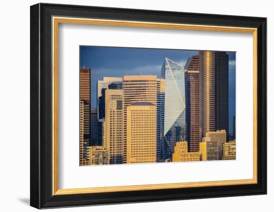 Modern architecture in city, Seattle, Washington, USA-Panoramic Images-Framed Photographic Print