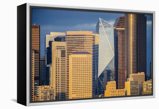 Modern architecture in city, Seattle, Washington, USA-Panoramic Images-Framed Premier Image Canvas