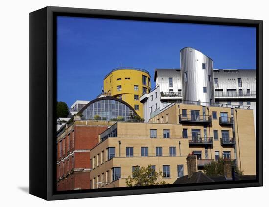 Modern Architecture Mixes with Old Along the South Bank of the Thames Near Tate-Julian Love-Framed Premier Image Canvas