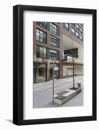 Modern Architecture, Office Buildings, †berseequartier, †berseeboulevard, Hafencity-Axel Schmies-Framed Photographic Print