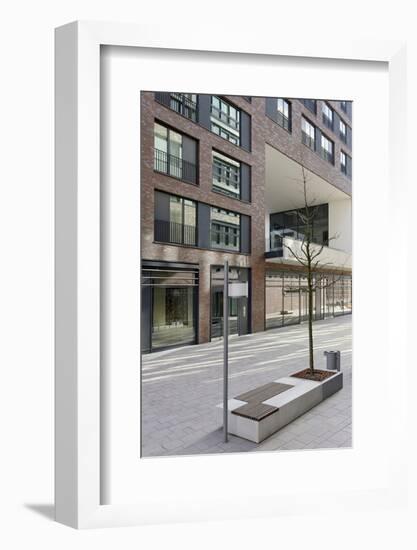 Modern Architecture, Office Buildings, †berseequartier, †berseeboulevard, Hafencity-Axel Schmies-Framed Photographic Print